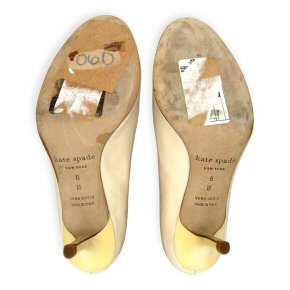 Kate Spade NY | Size 6 | Annalise Blush Patent Leather Round-Toe 2.75" Heel Pump - Picture 9 of 11